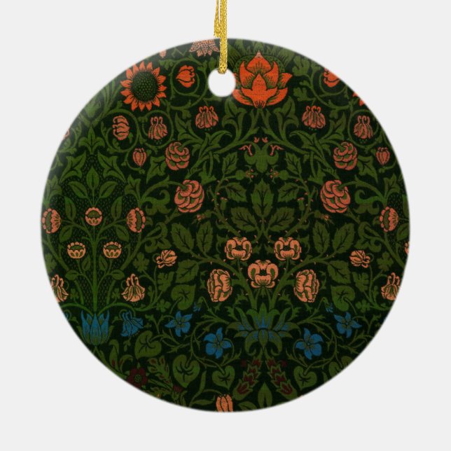 Violet och Columbine (av William Morris) Julgransprydnad Keramik (Baksidan)