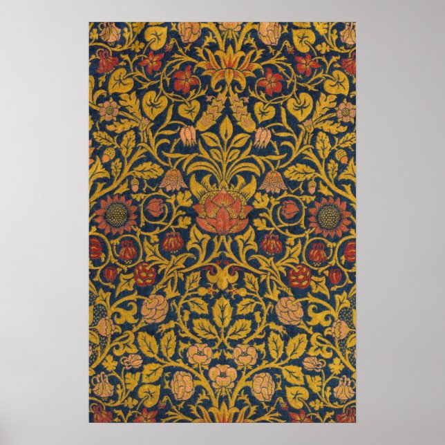 Violet och Columbine av William Morris Poster (Framsidan)