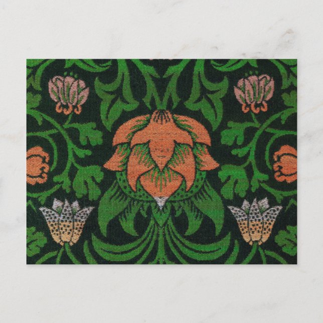 Violet och Columbine, William Morris Vykort (Framsida)