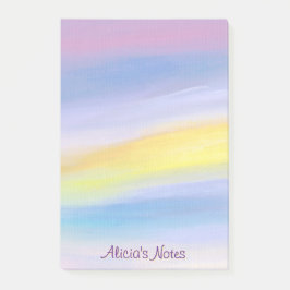 Violet och Golden Ray Modern Abstrakt Post-it Block