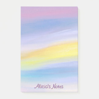Violet och Golden Ray Modern Abstrakt Post-it Block