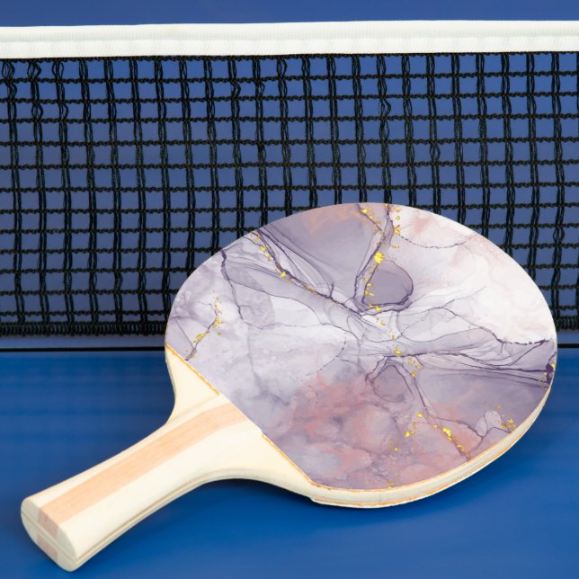 Violet och Guld Marble Pingisracket (Insitu)