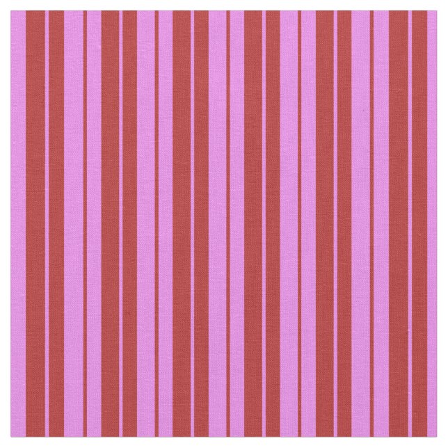 Violet och Red Färgad Rand Tyg (Närbild)