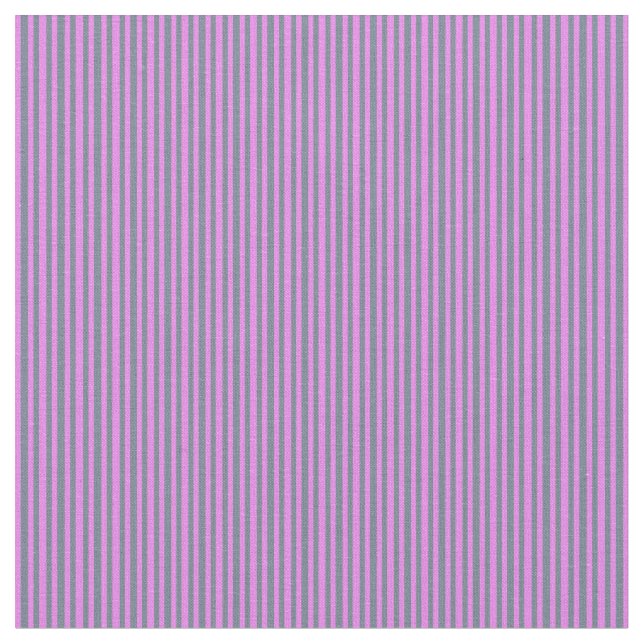 Violet och Slate Grått Färgad Rand Mönster Tyg (Närbild)
