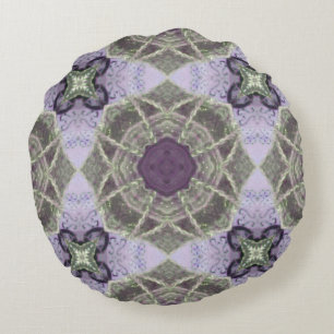 Violet Olive Rund Kudde