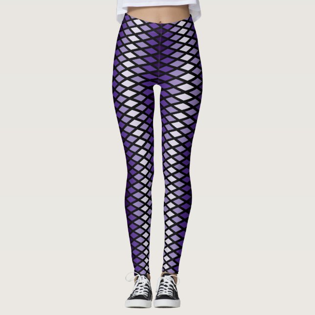 Violet Ombre Diamond Leggings (Framsida)