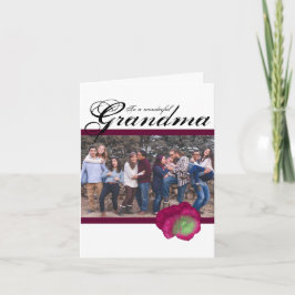 Violet Pansy Mors dag Card för mormor Helgkort