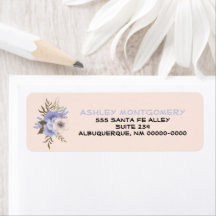 Violet Pastel Peach Fem Petal Vild Ro Anpassningsb