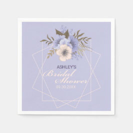 Violet Peach Pastel Geometric Ro Möhippa Pappersservett