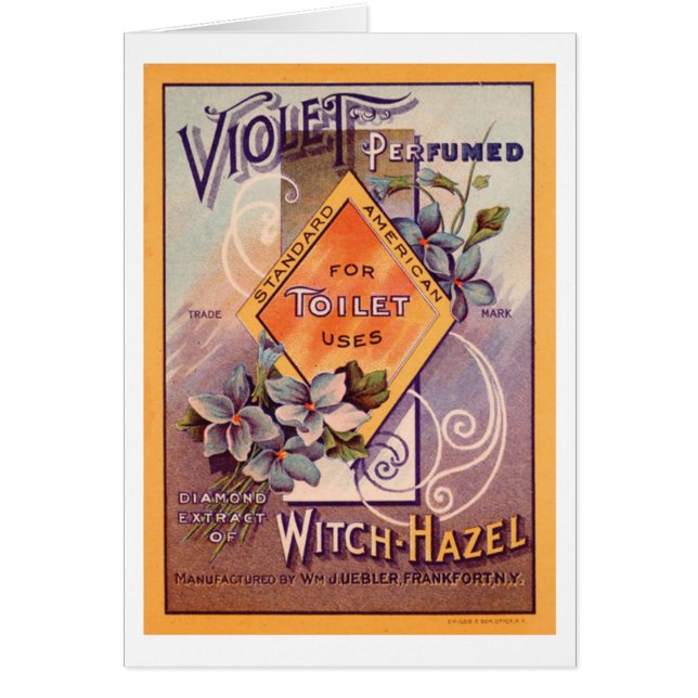 Violet Perfumed - 1903 Hälsningskort (Framsidan)