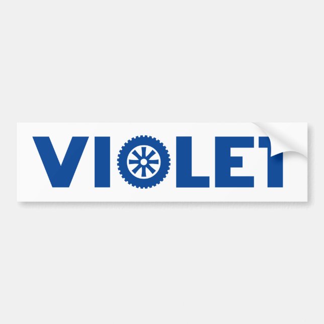 Violet Petrol Head Bildekal (Framsidan)