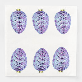 Violet Pinecones Pappersservett
