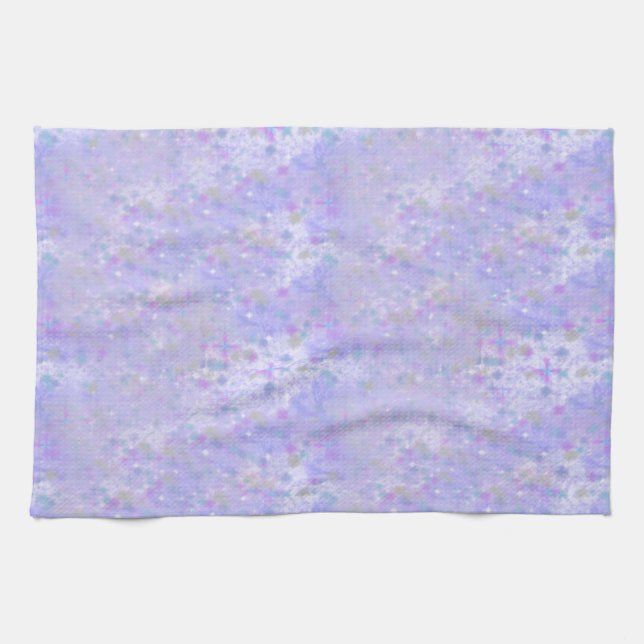 Violet Polka dots Kökshandduk (Horisontell)