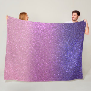 Violet Princess  Rosa Triple Glitter Ombre Fleecefilt