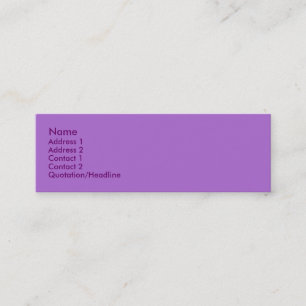 Violet Profile Card Mini Visitkort