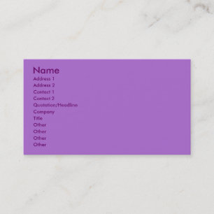 Violet Profile Card Visitkort