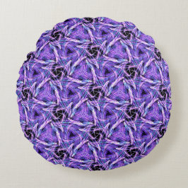 Violet Pulse Rund Kudde