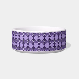 Violet Purple Square and Diamond Checkered Pattern