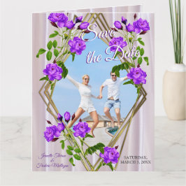 Violet Purplish-Ro på Magenta-Rosa Silke Kort