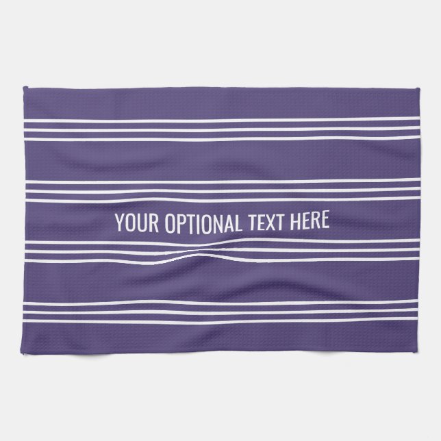 Violet Rand anpassningsbar kökshandduk (Horisontell)