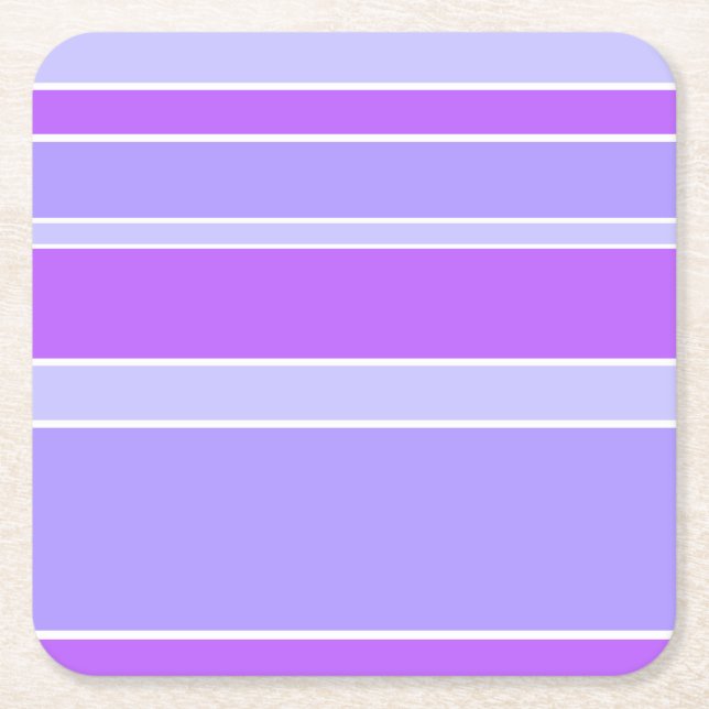 Violet rand underlägg papper kvadrat (Framsidan)