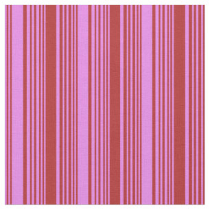Violet & Red Färgad Stripe/LUND Mönster Tyg