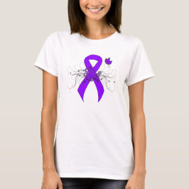 Violet Ribbon Butterfly, Hodgkins lymfom T-shirt