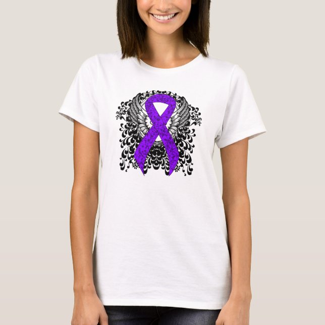 Violet Ribbon med Vingar, Hodgkins lymfom Tröja (Framsida)