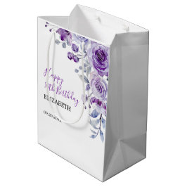 Violet Ro Greenery Blommigt Birthday