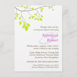 Violet Romantik Rehearsal Middagsinbjudan Inbjudningar