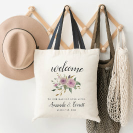 Violet & Sage Bröllop Välkommen till Tote Bag Tygkasse