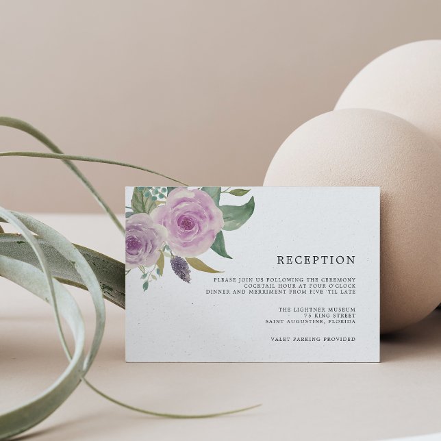 Violet & Sage Mottagningskort Tilläggskort (Skapare uppladdad)