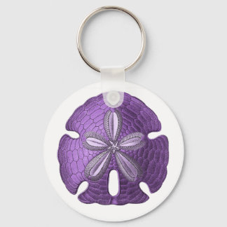 Violet Sand Dollar Nyckelring