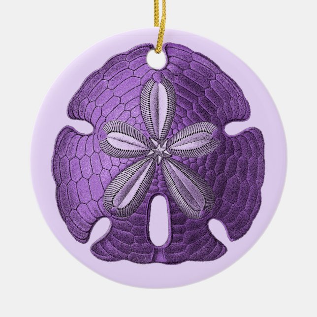 Violet Sand Dollar Ornament (Framsidan)