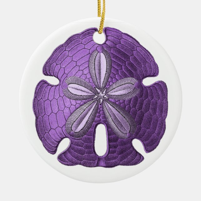 Violet Sand Dollar Ornament (Framsidan)