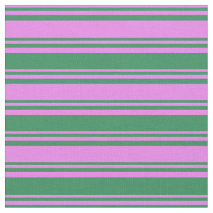 Violet & Sea Grönt Färgad Stripe/LUNDA Mönster Tyg
