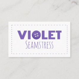 Violet Seamstress Visitkort