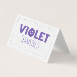 Violet Seamstress Visitkort