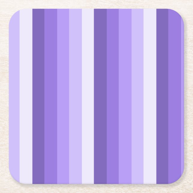 Violet Shadow rand Underlägg Papper Kvadrat (Framsidan)