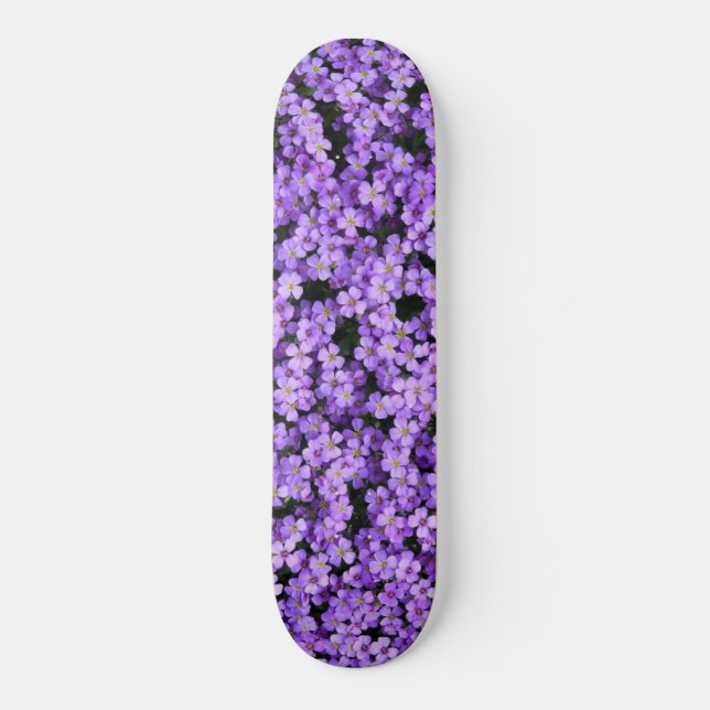 Violet Skateboard Violet Flowers Vår Lila (Framsida)
