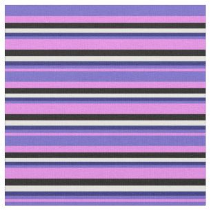 Violet, Slate Blue, Midnight Blue, White & Black Tyg