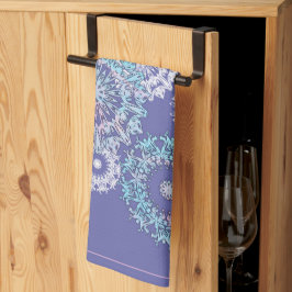 Violet Snöflingor Kitchen Towels Kökshandduk