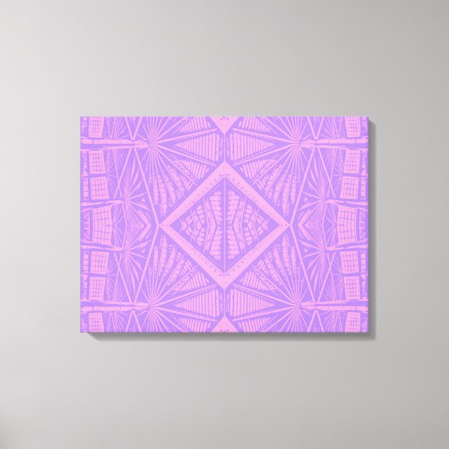 VIOLET SNÖRE - Digital Fractal Art - Canvastryck (Framsida)