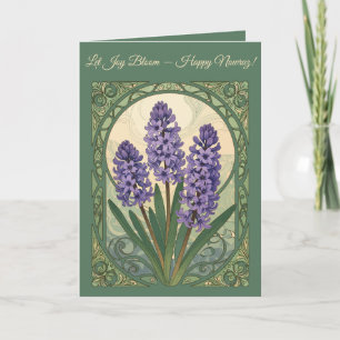 Violet Sonbol Nowruz Hyacint Blomning Kort