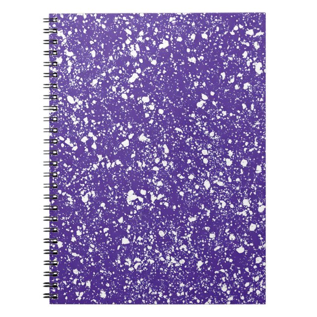Violet Splash Marble Anteckningsbok (Framsidan)