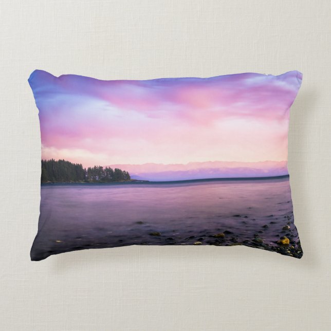 Violet Sunset Pillow Prydnadskudde (Framsidan)