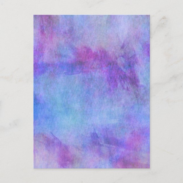 Violet Teal Lila Watercolor Background Vykort (Framsida)