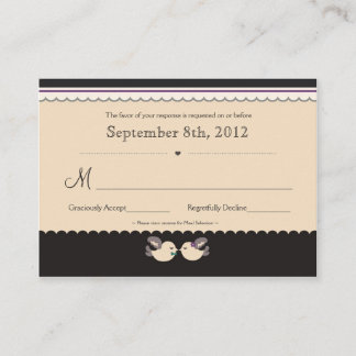 Violet & Teal Love birds OSA kort