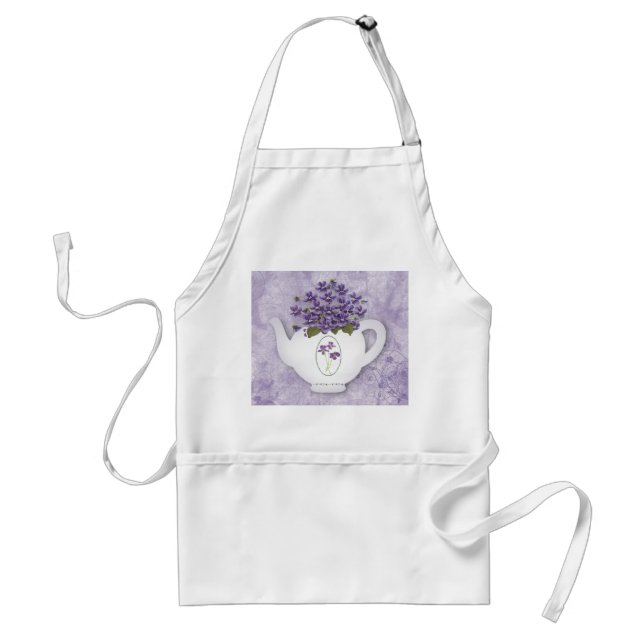 Violet Tekanna Apron Förkläde (Framsidan)