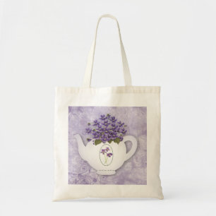 Violet Tekanna Tote Bag Tygkasse